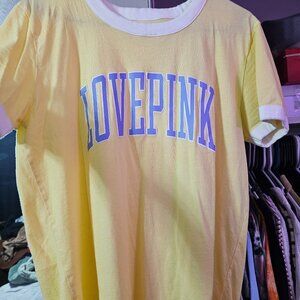 Yellow pink tshirt